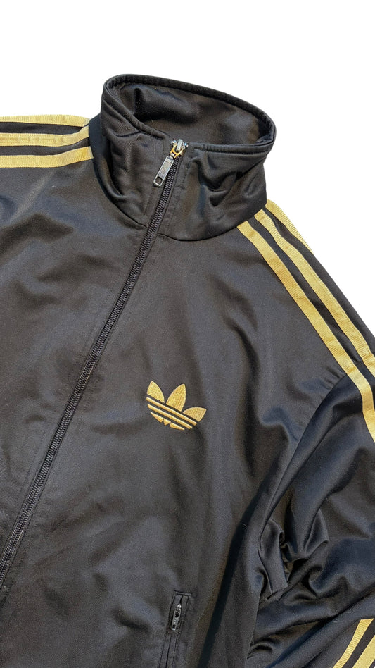 Adidas Firebird Trainingsjacke schwarz/gold - S