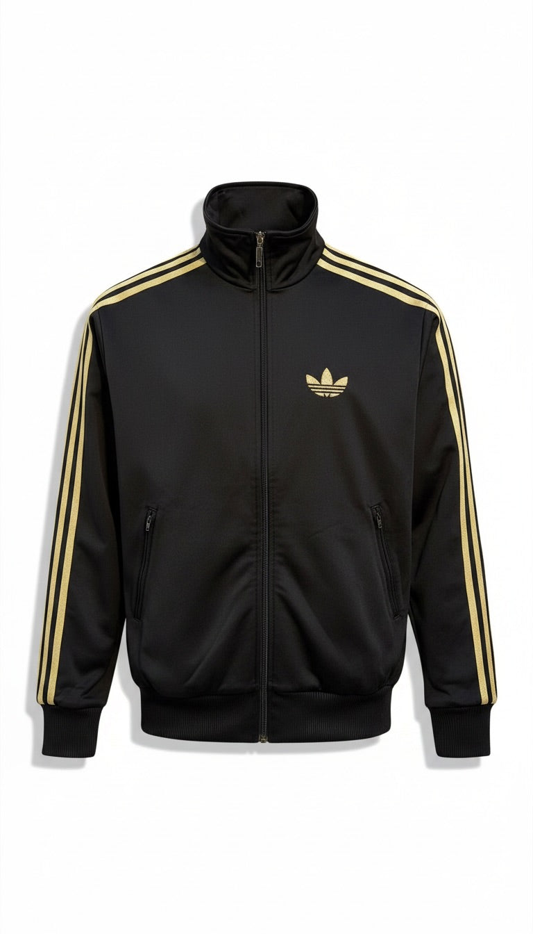 Adidas Firebird Trainingsjacke schwarz/gold - S