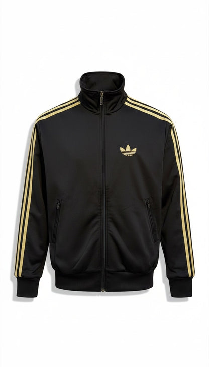 Adidas Firebird Trainingsjacke schwarz/gold - S